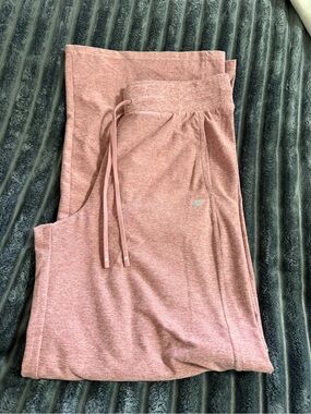 Fabletics Women’s Dusty Rose Drawstring Wide leg yoga Pants